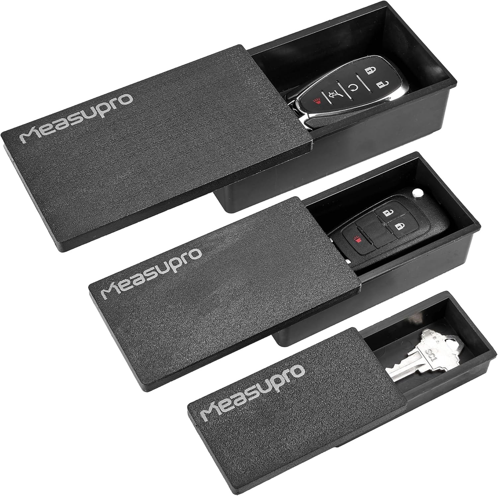 Magnetic Key Holder for Car - 3PK - 3 Sizes - Small, Medium, Large - Car Key Hid