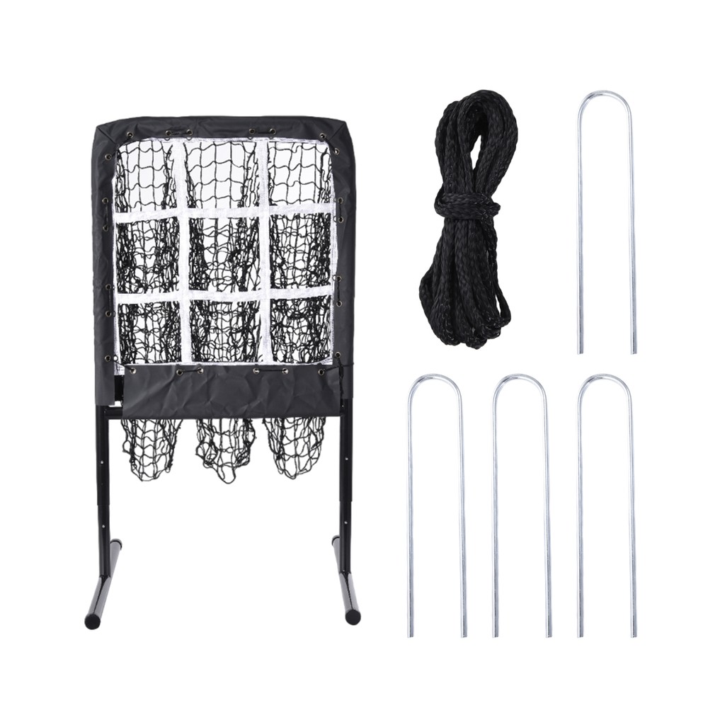 9 Hole Baseball Softball Pitching Net Strike Zone Heavy Duty Training Aid