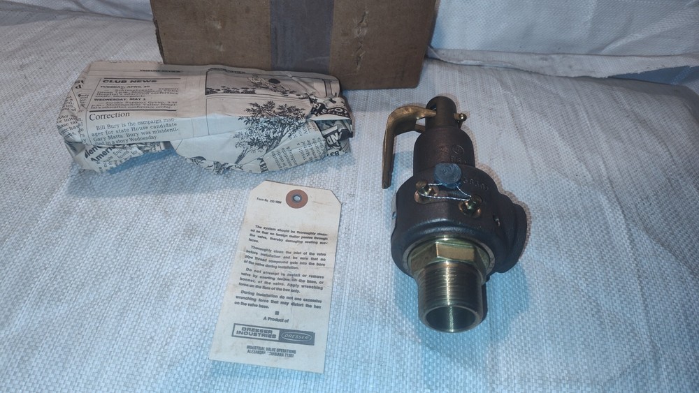 Portersville Valve Co.,1541-XMY1,Consolidated Safety Valve Size 1
