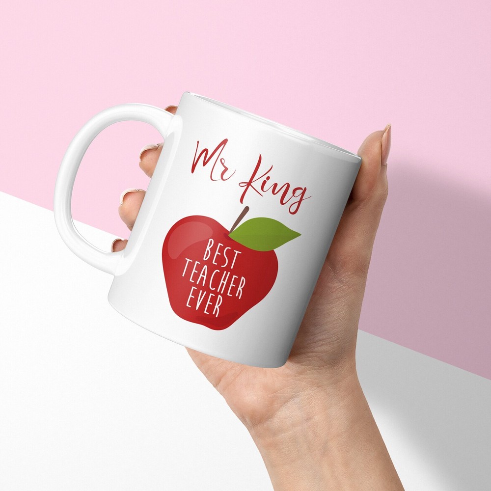 Personalised Mug Teacher Gift Worlds Best Teacher  Custom Mug & Coaster