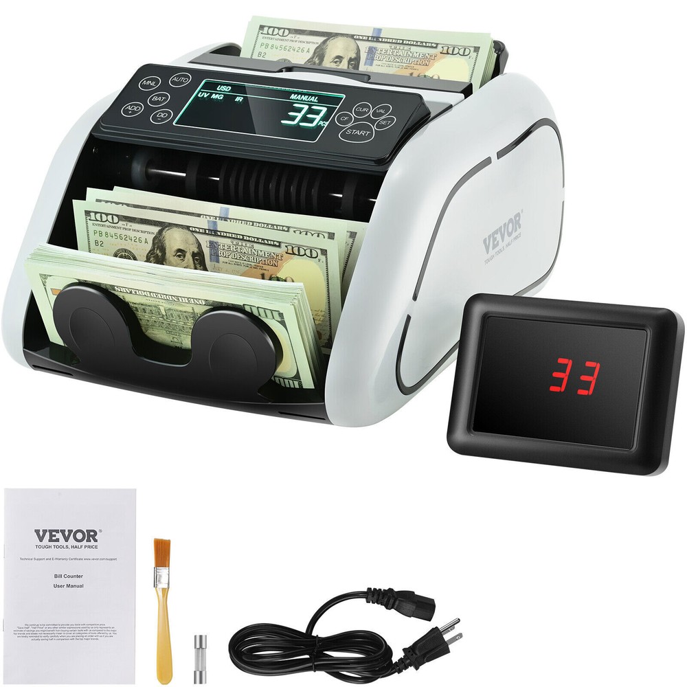 Money Counter Machine Bill Counter with UV MG IR DD Counterfeit Detection
