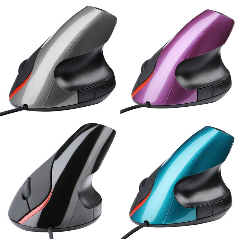 Ergonomic Vertical Gaming Mouse USB 1600 DPI Optical for PC