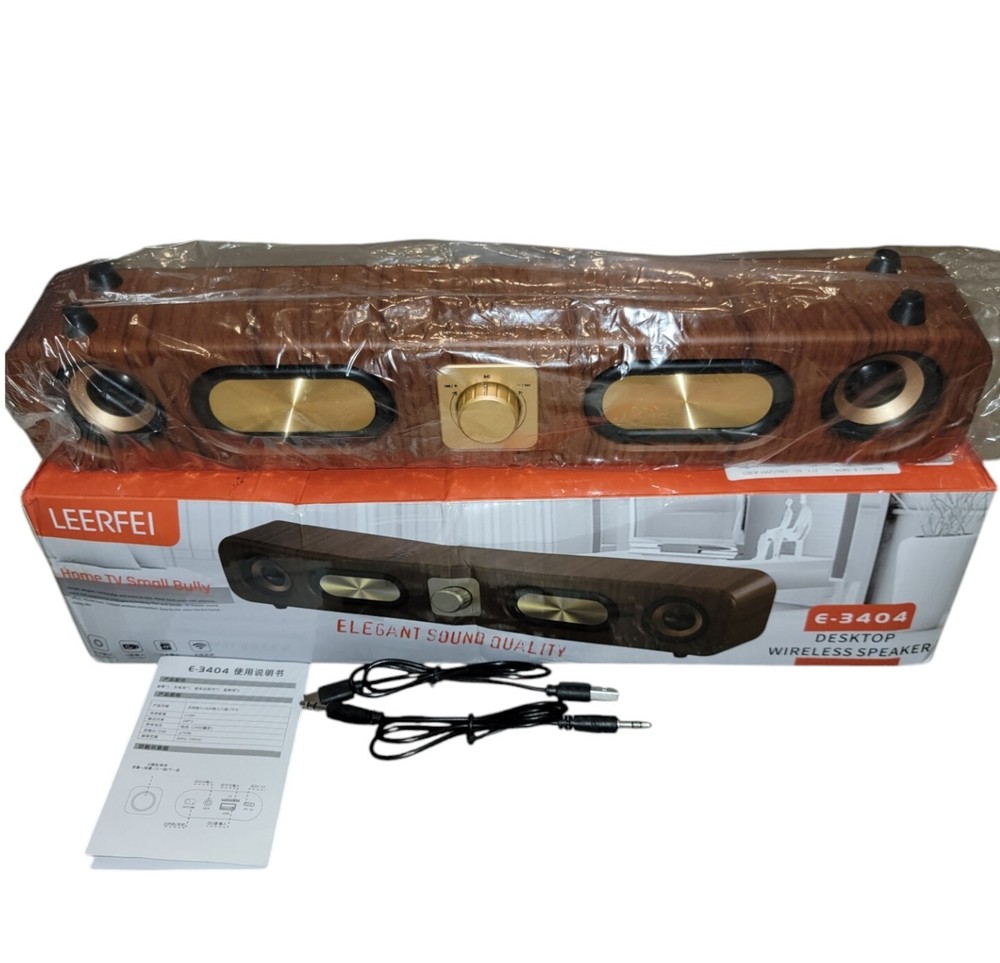 Portable Vintage Soundbar 10W Wireless Bluetooth Speakers for Home Travel Party