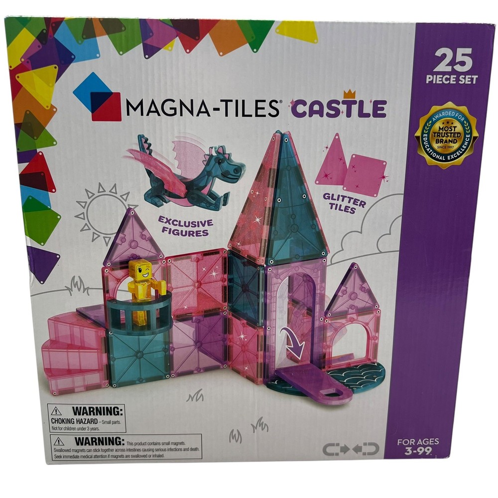 Explore the Magna-Tiles Castle 25-Piece Set Brand New in Box