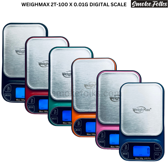 WeighMax 2T 100g X 0.01g Digital Pocket Scale Precision, Choose Your Color