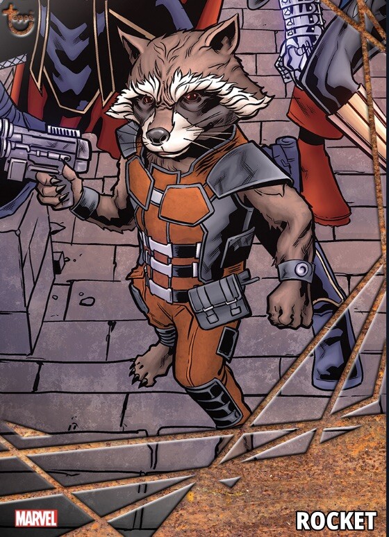 [DIGITAL CARD] Topps Marvel - Rocket - 2021 S1 Tier 7 Rust Base