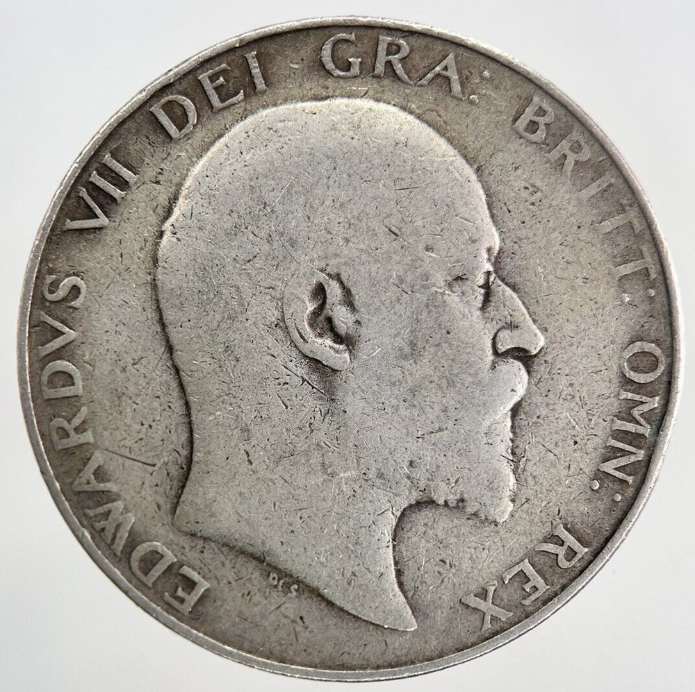 1908 Edward VII Half-Crown Silver Coin | Fine Collectable Grade