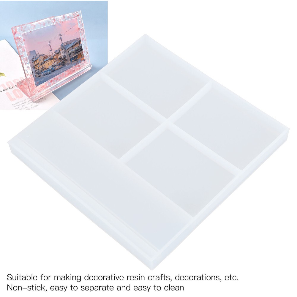 Large Square DIY Crystal Epoxy Photo Frame Silicone Mold for Handmade Crafts