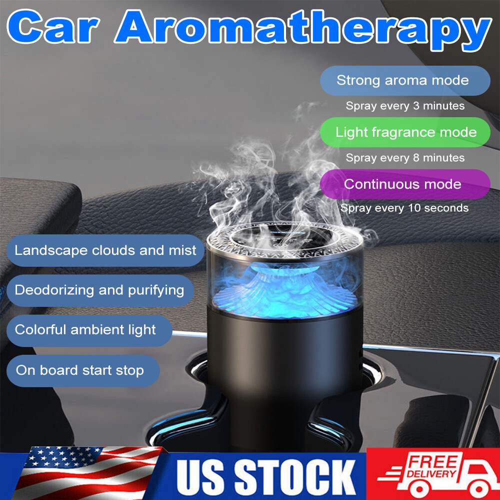 Car Air Humidifier Spray Air Freshener Rechargeable Spice Diffuser for Car Home