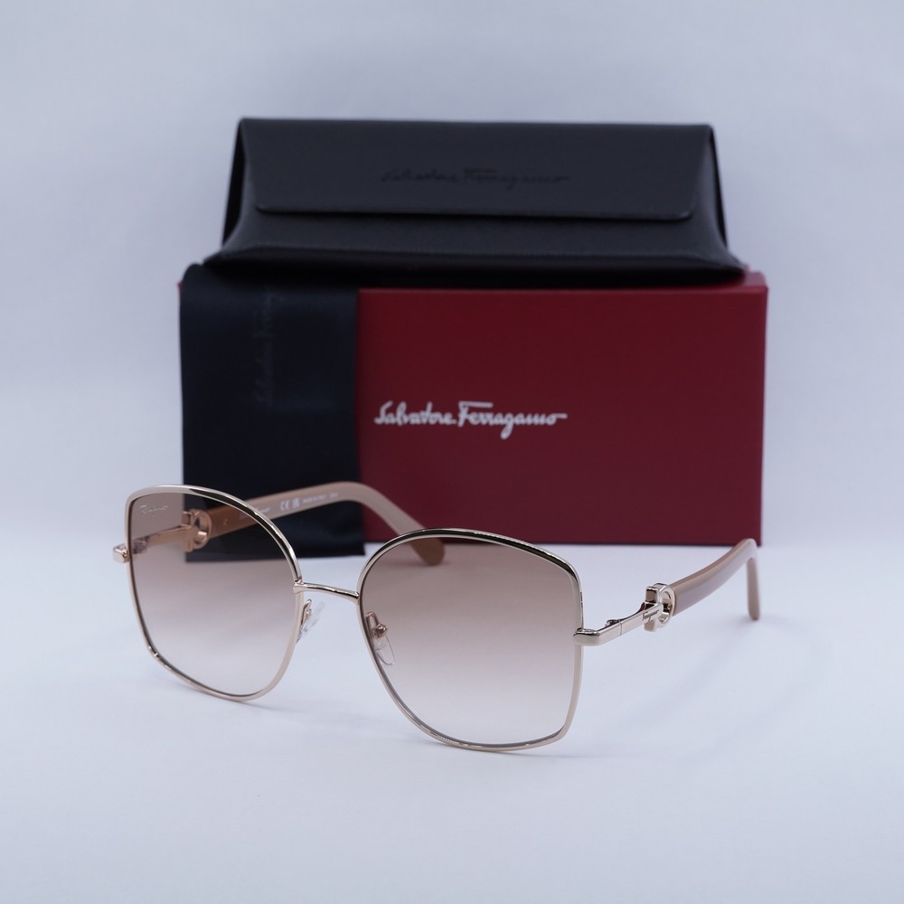 Salvatore Ferragamo SF304S Rose Gold Gradient Sunglasses 58-18-140