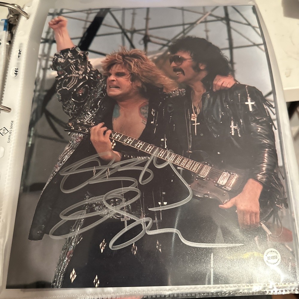 ozzy osbourne Black Sabbath Autographed 8x10 Photo W/ COA
