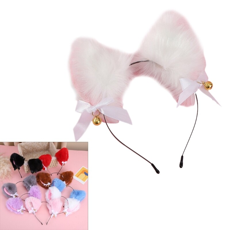 Sweet Headband Students Live Broadcast Hairband Ear Hair Hoop Colorful