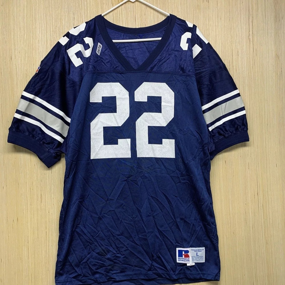 Russell Athletic Jersey Adult Large Blue Short Sleeve Men’s #22 Athletic 90s