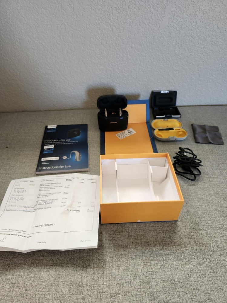 EXCELLENT Philips HearLink 9040 Rechargeable Hearing Aids Charger  (new-1500.00)