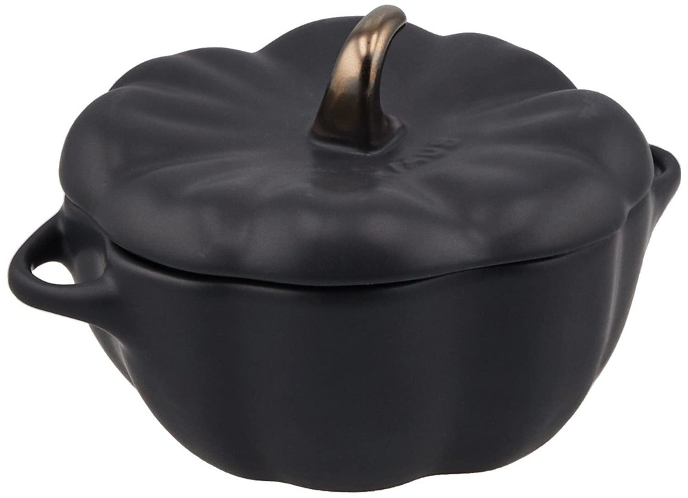 staub 40508-548 Pumpkin Cocotte 40508-548 Pumpkin Cocotte 40508-548 Black Cerami