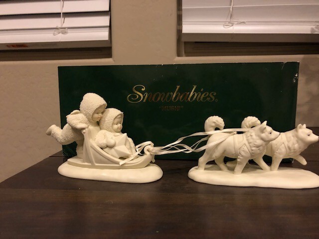 Retired Dept 56 Snowbabies Mush Figurine Collectible