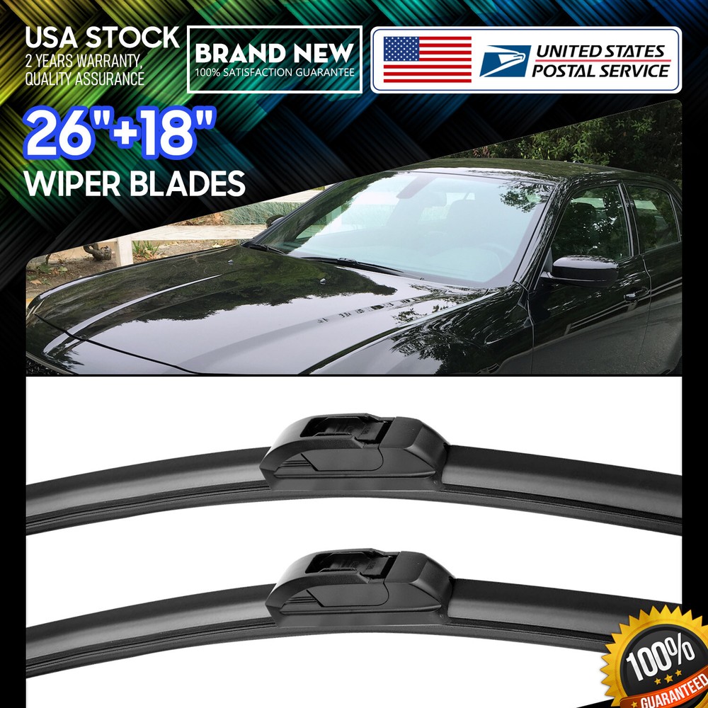 26+18 Inch U/J-Hook Windshield Wiper Blades for Honda Accord Odyssey Insight