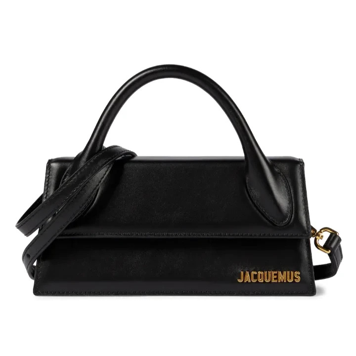 Buy now!!! Jacquemus Leather The large Bambin0 bag Black Size 20cm-image