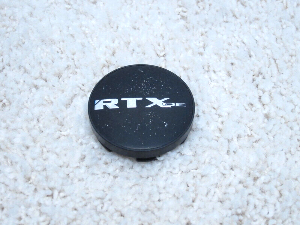 RTX OE 5618K54 CUSTOM ALLOY WHEEL SNAP ON BLACK CENTER CAP #2E-2
