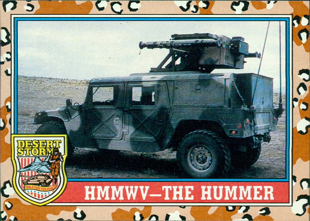 1991 Topps Desert Storm Trading Cards - #99 HMMWV Hummer