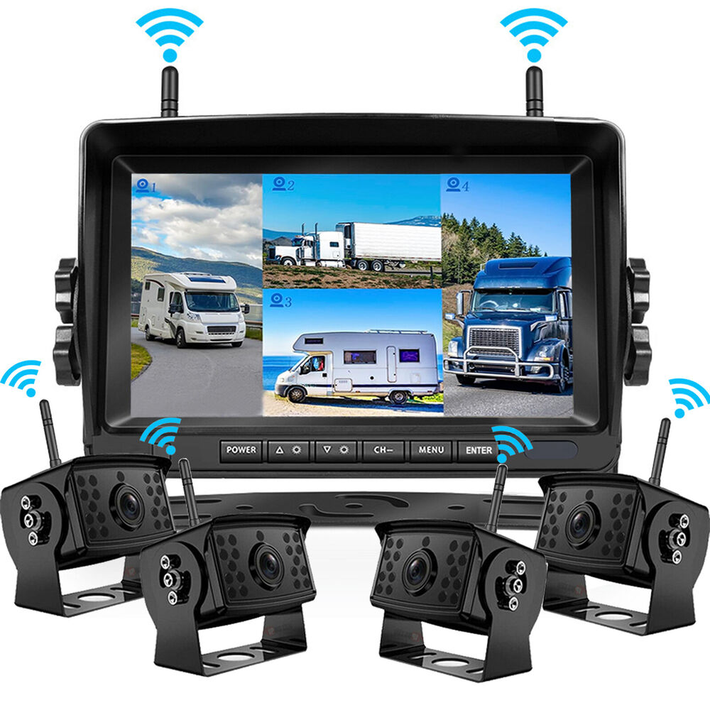 1080P Wireless RV Backup Camera Side Rear View 7