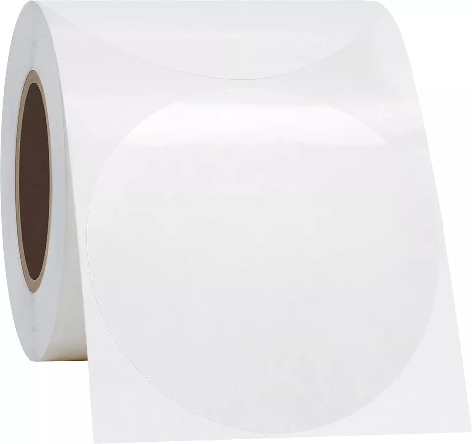 Clear Seal Sticker Labels 2 Inch round Circle Wafer Stickers/Labels 2 Inch Round