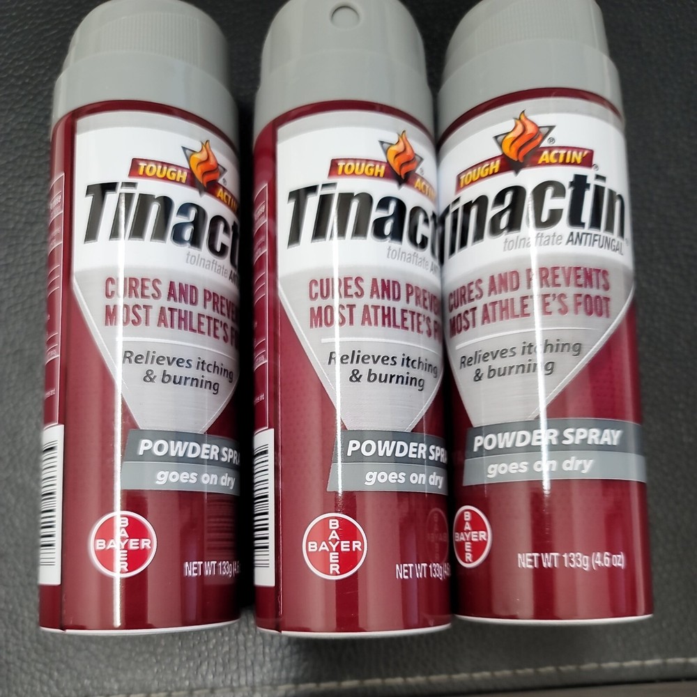 Tinactin Tolnaftate Antifungal Athlete's Foot Cures and Prevents 4.6oz Lot Of 3