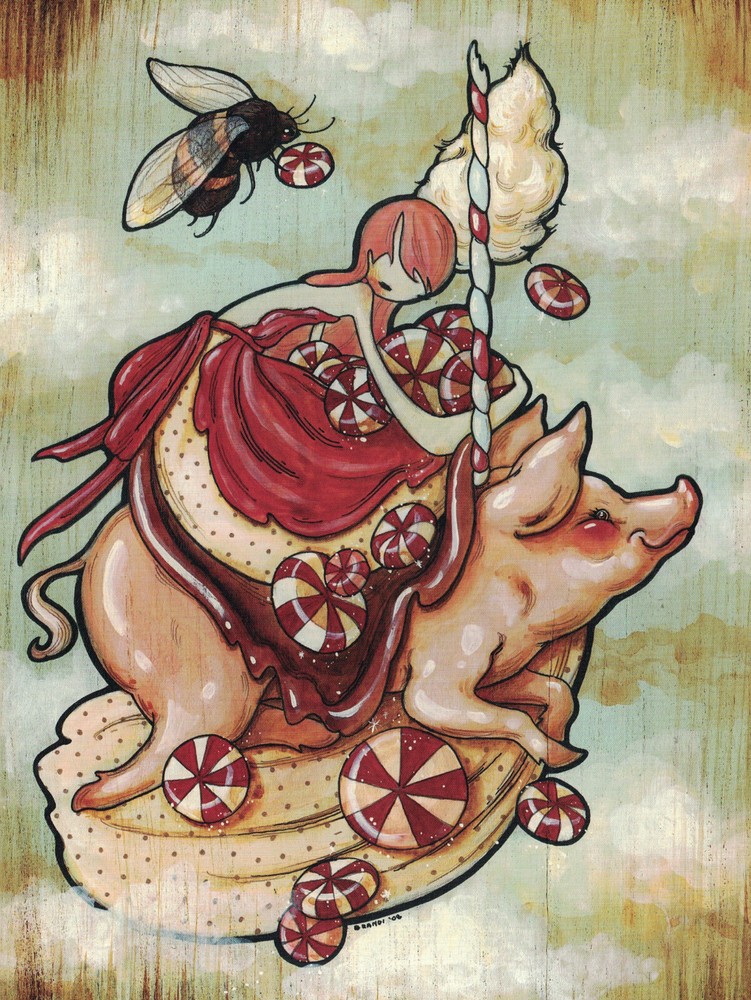 Brandi Milne image on an art book page: Frame it