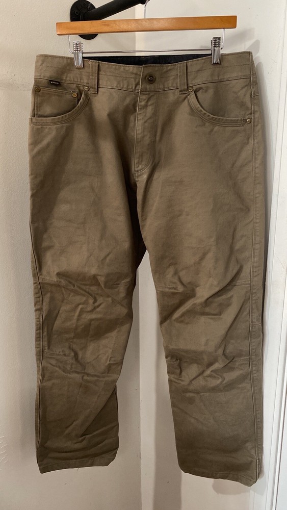 Kuhl Ryder Pants Mens 34x30 Brown Vintage Patina Dye Hiking Camp Outdoors Work