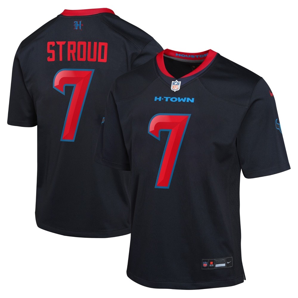 C.J. Stroud YOUTH Stitched Jersey Navy / Red / White
