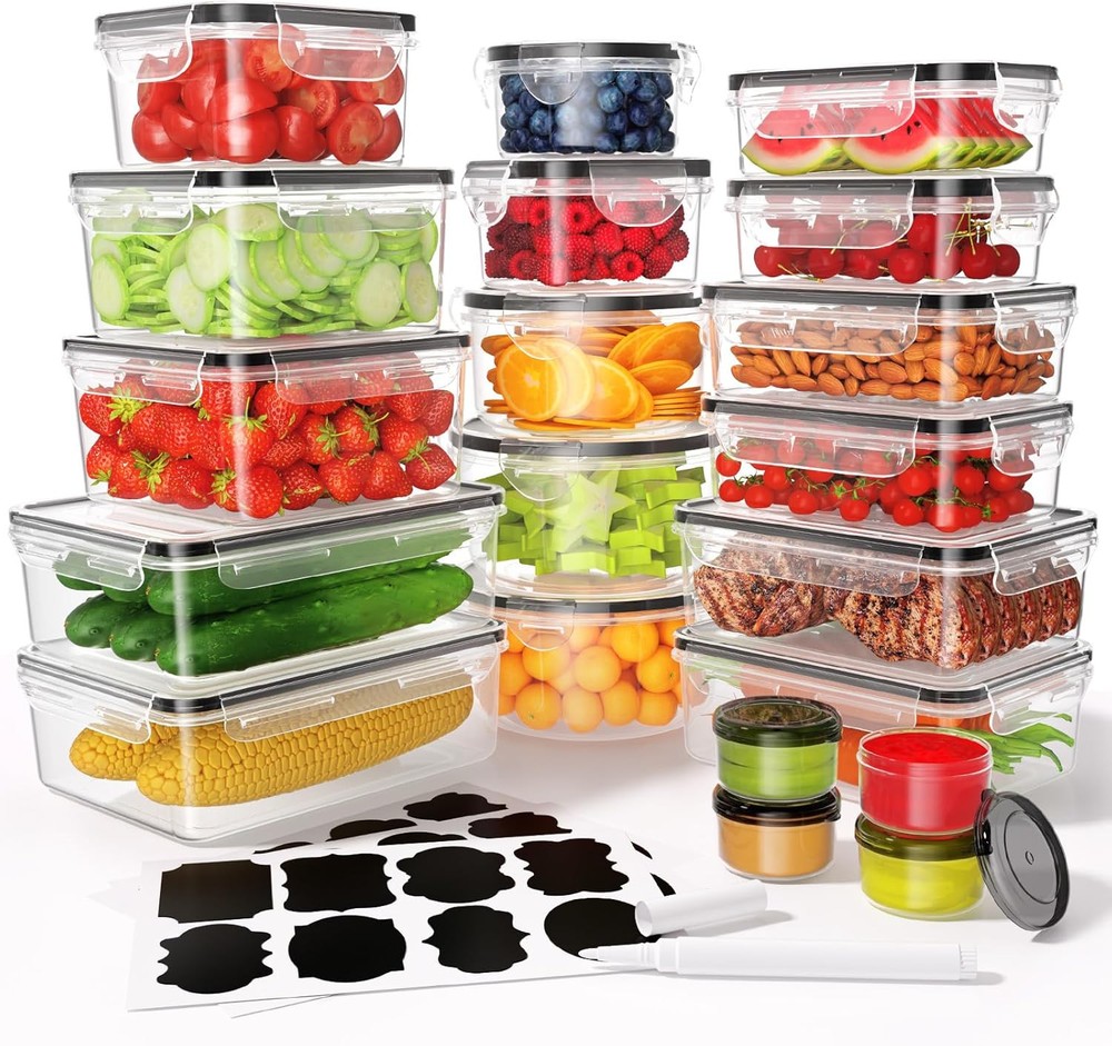 40-Piece Airtight Food Storage Container Set with Lids (20 & 40 Count)