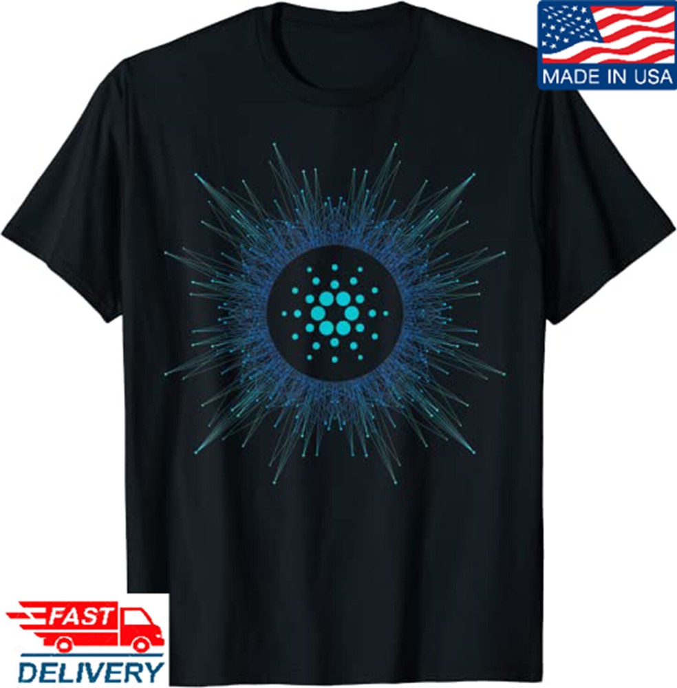 Cardano ADA Cryptocurrency Crypto Currency Blockchain Retro T-Shirt, ADA Coin