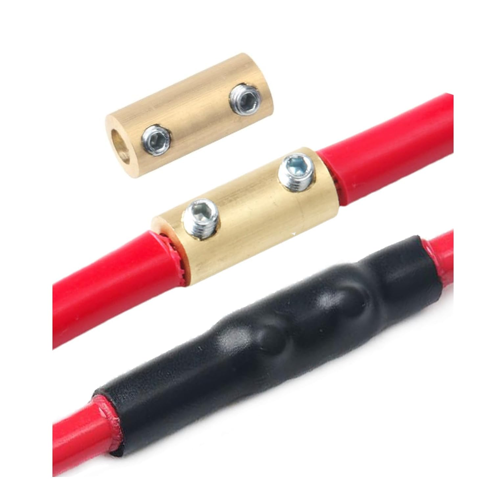 6 AWG Copper Wire Connectors with Heat Shrink Tubes - 10pcs Set for Electrical U