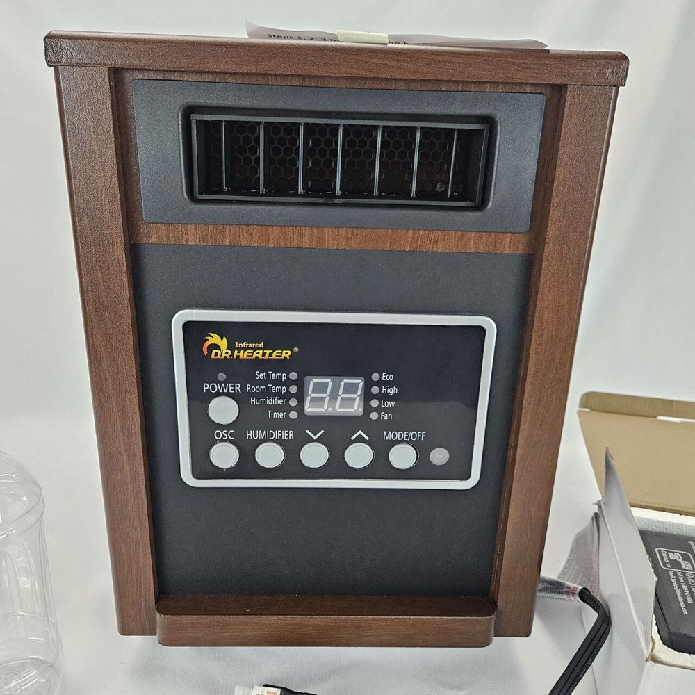 Dr. Infrared Heater DR-998W with Humidifier and Oscillation Fan Remote Controlle
