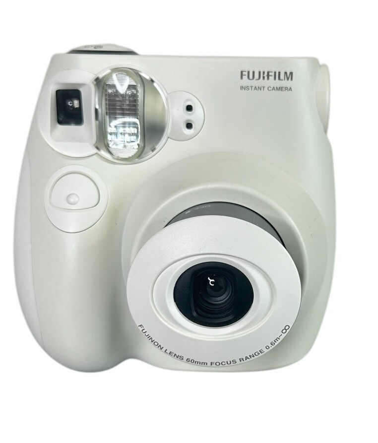 Fujifilm Instax Mini 7S White Instant Camera Tested Working Includes Case