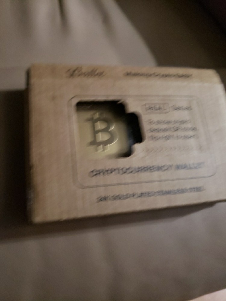 Ballet Cryptocurrency Wallet 24k Gold Plated Stainless Steel-image