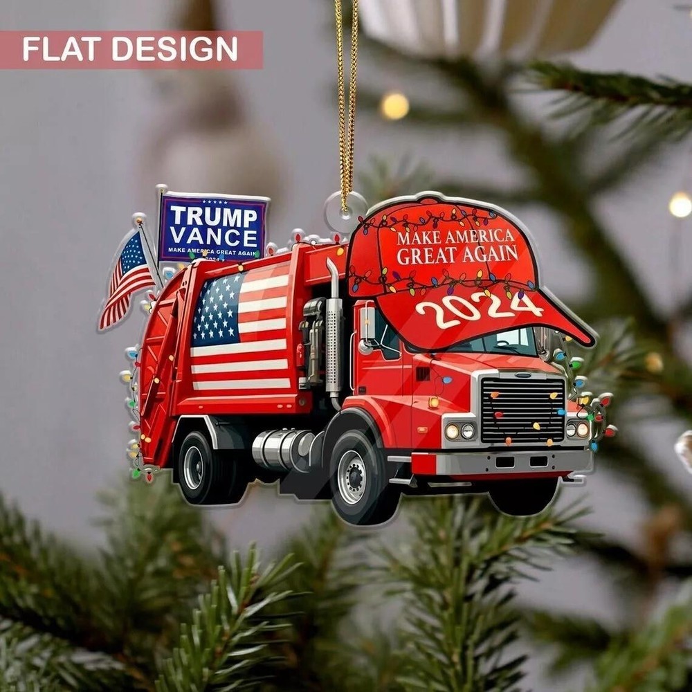 Donald Trump Won Christmas Ornament  Donald Trump President MAGA Ornament Gift
