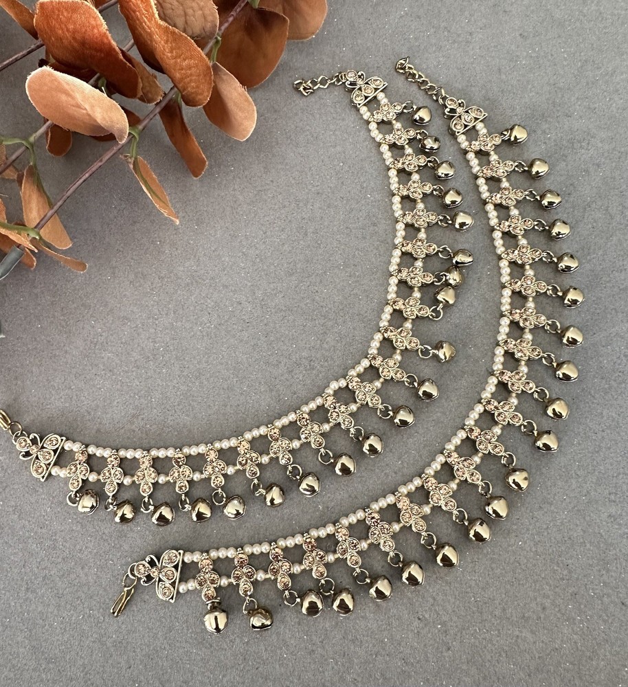 Anklets for women indian payal ghungru payal bell anklets pakistani anklets-image