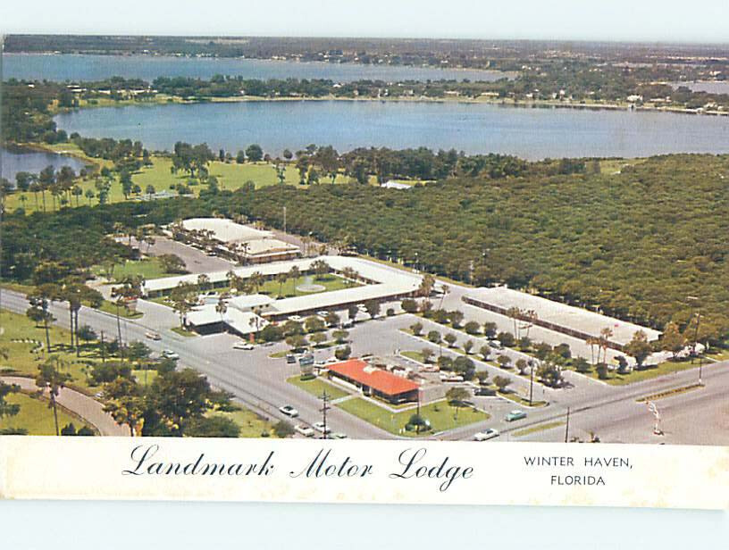 Unused Pre-1980 LANDMARK MOTEL & RESTAURANT Winter Haven Florida FL M3985