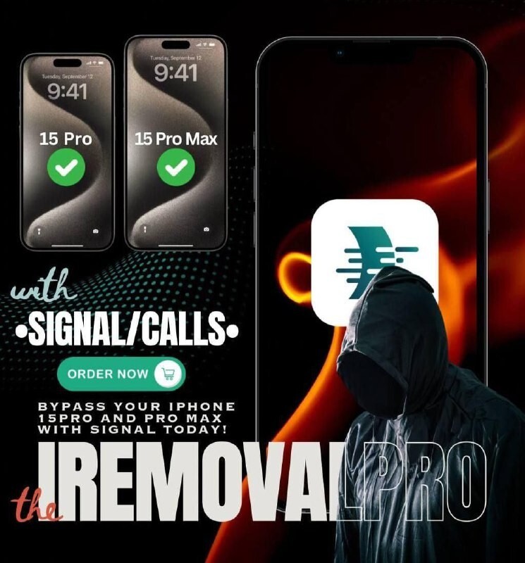 iRemoval Pro  Bypass Full SEÑAL - iPhone 15 Pro/pro max (iCloud)