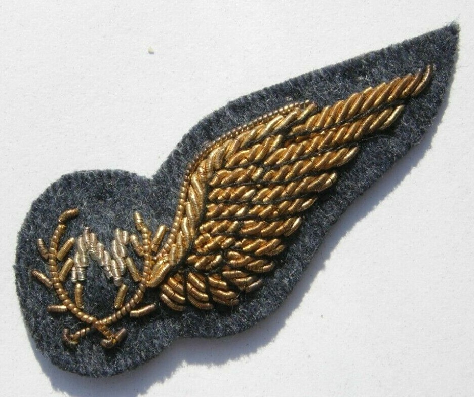 WW2 RAF Bullion Navigator Wing - Mess Dress Size - Royal Air Force
