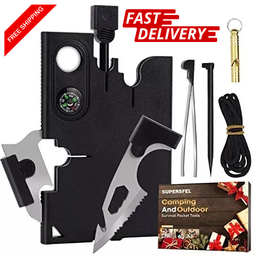 18-in-1 Credit Card Multitool Cool Gadget - Perfect Gift for Men & Dads  -image