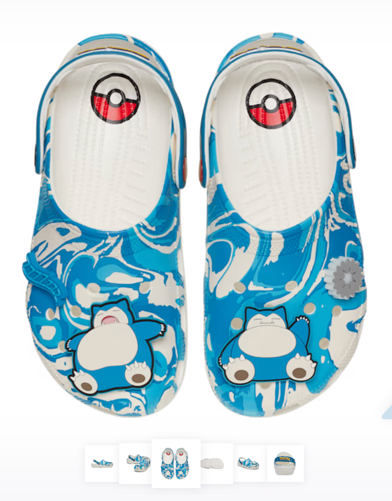 CROCS Classic Clog Pokemon Snorlax Edition US Men 10 Women 12