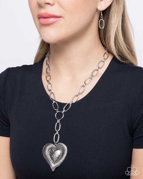 New Paparazzi Jewelry-High Fidelity Necklace-Silver