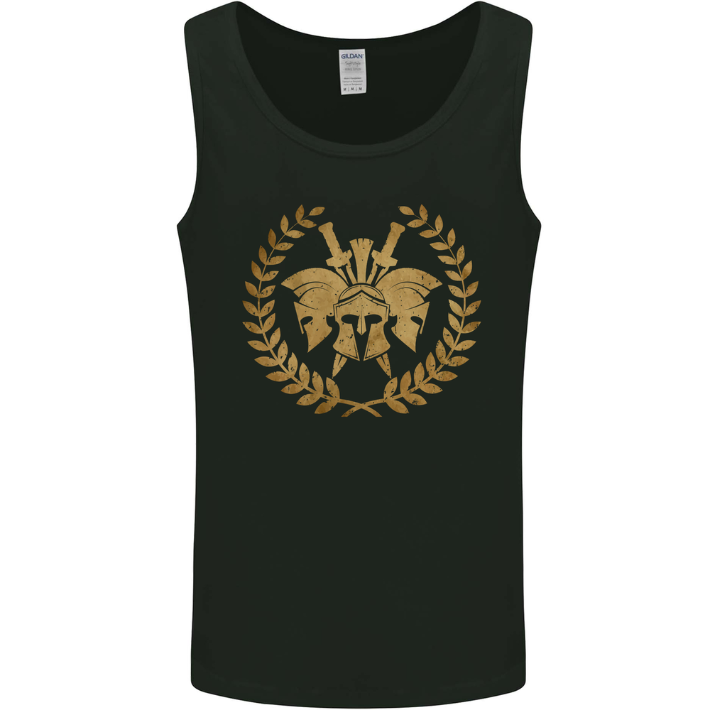 3 Sparta Helmets Gym Bodybuilding Training Mens Vest Tank Top