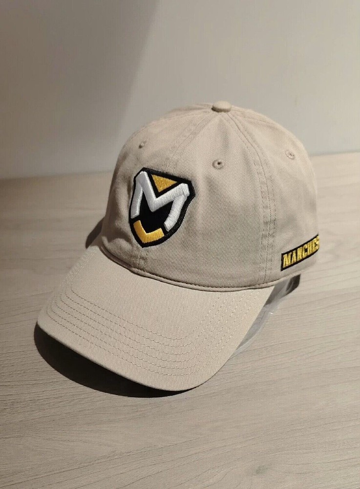Manchester Adjustable Cap | Beige Hat with Embroidered Logo