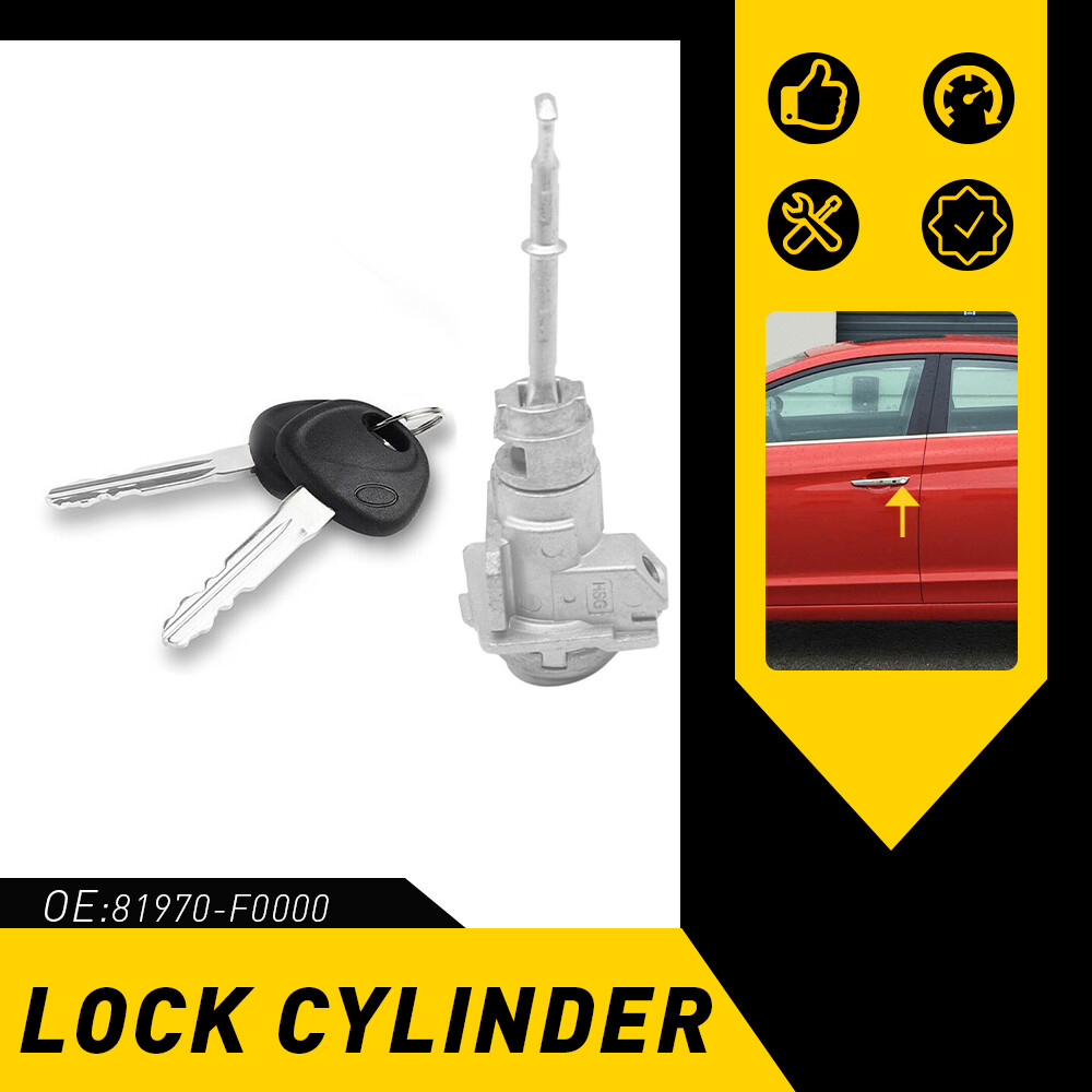 Hyundai 2018-2020 Elantra Driver Side Door Lock Cylinder 81970-F0000 OEM
