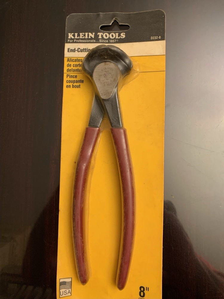 Klein Tools 8-inch D232-8 End-Cutting Pliers for Precision Work