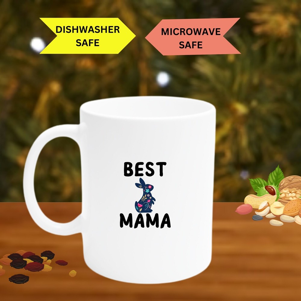 Best Mama Coffee Mug Gift for Easter or Her Birthday - Perfect for New Moms & Friends