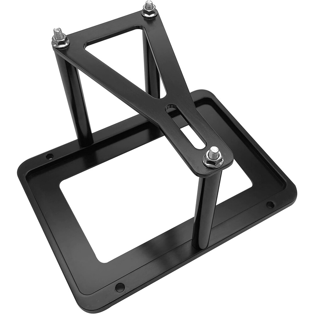 Aluminum Billet Battery Tray Hold Down Trunk Relocation Box Racing Mount Black